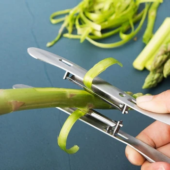 Нож для очистки овощей от кожуры из нержавеющей стали Кухонные приспособления и аксессуары Овощечистка для фруктов, нож-резак Инструменты для приготовления пищи