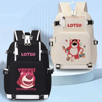 Оксфордский школьный ранец серии Disney Lotso для мальчиков и девочек, учащихся начальной школы, модный рюкзак большой емкости, многофункциональная сумка