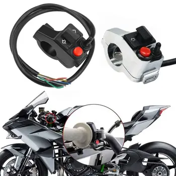 Переключатель светового индикатора для ремонта руля мотоцикла Многофункциональный переключатель контроллера освещения мотоцикла Кнопка управления звуковым сигналом