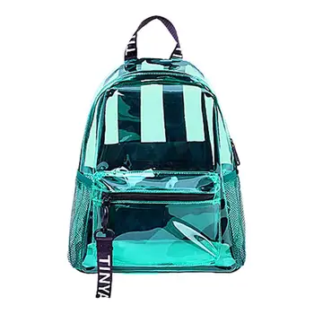 Прозрачный рюкзак большой емкости, прозрачный рюкзак большой емкости, Сверхпрочные регулируемые сумки для девочек, прозрачные сумки для книг для