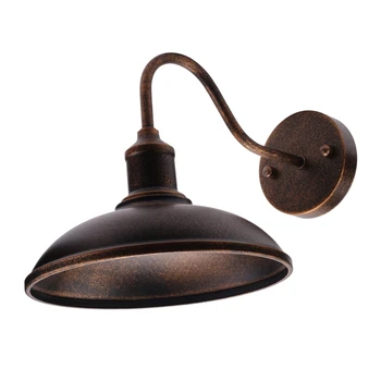 Светодиодный светильник для сарая с гусиной шеей, уличный настенный светильник на крыльце фермерского дома, креативные садовые светильники для внутреннего и наружного использования