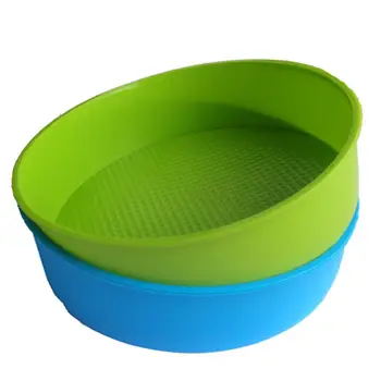 Силиконовая форма для выпечки 26 см / 10 дюймов Круглая форма для выпечки торта Синий и зеленый цвета выбираются случайным образом