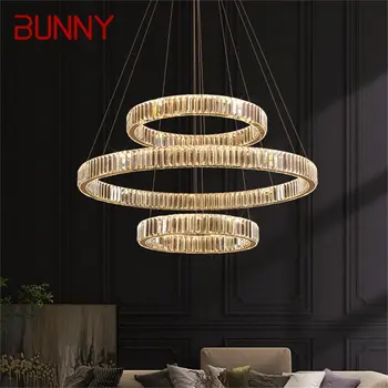 Современный подвесной светильник BUNNY LED Круглый Роскошный Золотой Подвесной Декоративный светильник для гостиной отеля