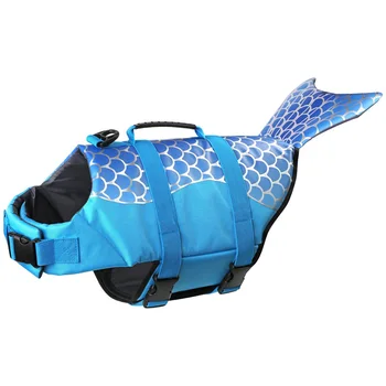 Спасательный жилет для собак-русалок, Спасательный жилет для плавания для собак, Регулируемый плавающий жилет для домашних животных PFD, светоотражающий плавающий жилет для щенков