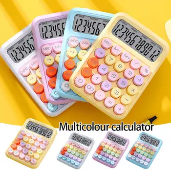 Стандартный калькулятор с 12 цифрами, настольный большой ЖК-дисплей и кнопки для офиса, школы, дома и бизнеса, автоматический переход в режим сна