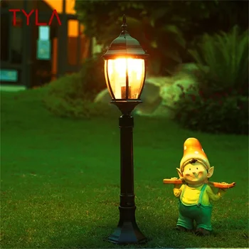 Уличный газонный светильник TYLA, Ретро Садовый светильник, светодиодный Водонепроницаемый IP65, домашний Декоративный светильник для двора