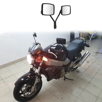 Универсальное зеркало заднего вида на руле мотоцикла, боковое зеркало мотоцикла 10 мм для HONDA Suzuki Kawasaki