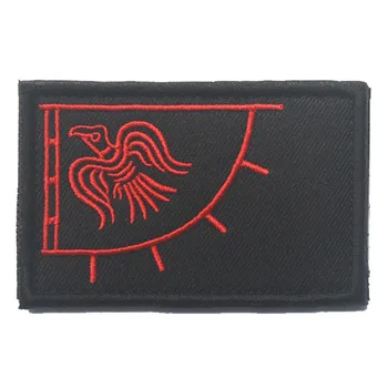 Флаг викингов Odinic Norse Odins нашивки с флагом Ворона, военный крючок-петля, тактический армейский значок, вышитый оптом для ткани пальто