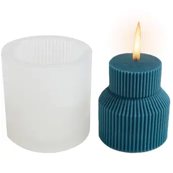 Формы для подсвечников, силиконовая форма для изготовления свечей, Силиконовые формы для изготовления свечей, Форма для свечей из ароматерапевтической смолы ручной работы