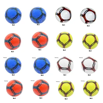 Футбольный мяч для тренировок - износостойкий и портативный, подходит для всех возрастов, его нелегко повредить. Мяч Официальный красный тип 5