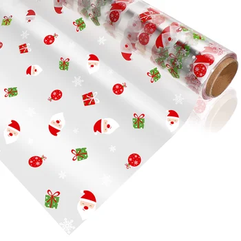 Целлофановая оберточная бумага Для Прозрачных подарков Объемная упаковка Свадебная Упаковка Рождественская упаковка
