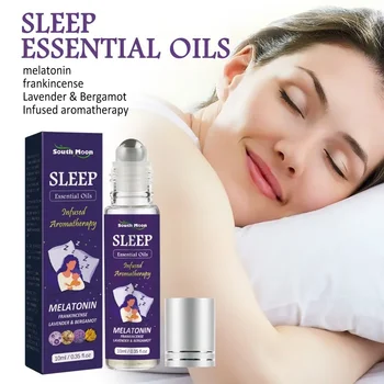 Эфирное масло Sleep roller ball помогает быстро заснуть, снимает беспокойство, усталость, стресс, расслабляет тело, устраняет бессонницу, массажная сыворотка